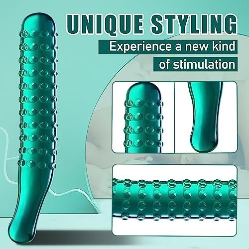 Clear Dildo G Spot Sex Toy - 9.25 Inch Pleasure Wand With Massage Beads Texture Anal Dildos Stimulator Sex Toys For Women, Unique Shape Dildos Masturbator Adult Toys For Couple Gay - Image 2