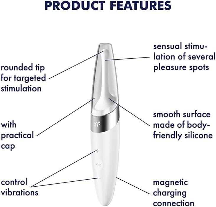 Satisfyer Twirling Delight Tip Vibrator - Travel Size Lay-On Vibrator With Circulating Tip For Targeted Clitoris Stimulation And Erogenous Zones, Waterproof, Rechargeable (Berry) - Image 3