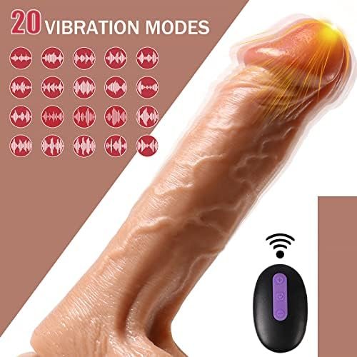 Realistic Dildo For Women With Flared Suction Cup Base Adult Sex Toys For Hands-Free Play, 9 Inch Silicone Dildo Penis Dong For Vaginal G-Spot And Anal Play (Brown) - Image 2