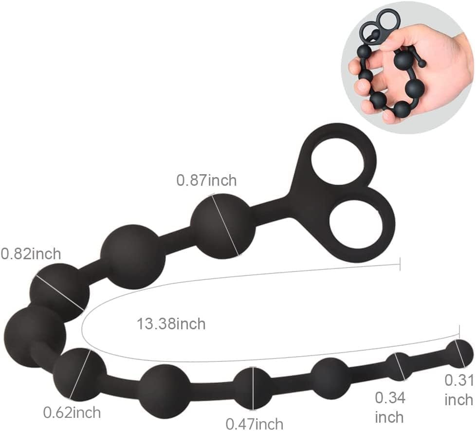 Anal Chain With 10 Balls, Anal Plug With Anal Beads For Men And Women - Image 2