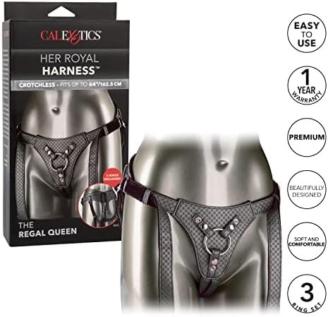 Calexotics Her Royal Harness The Regal Queen,Multi,12861_Silver - Image 3