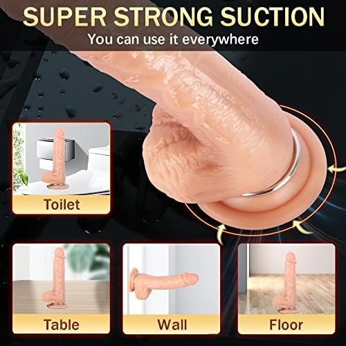 Kuuval 7.6Inches Strap-On Dildo Realistic Dildo With Wearable,Fetish Fantasy Strap Harness Adult Sex Toy Suction Cup For Couple Pegging Women Lesbian Silicone Dildo For Sex Fun - Image 3