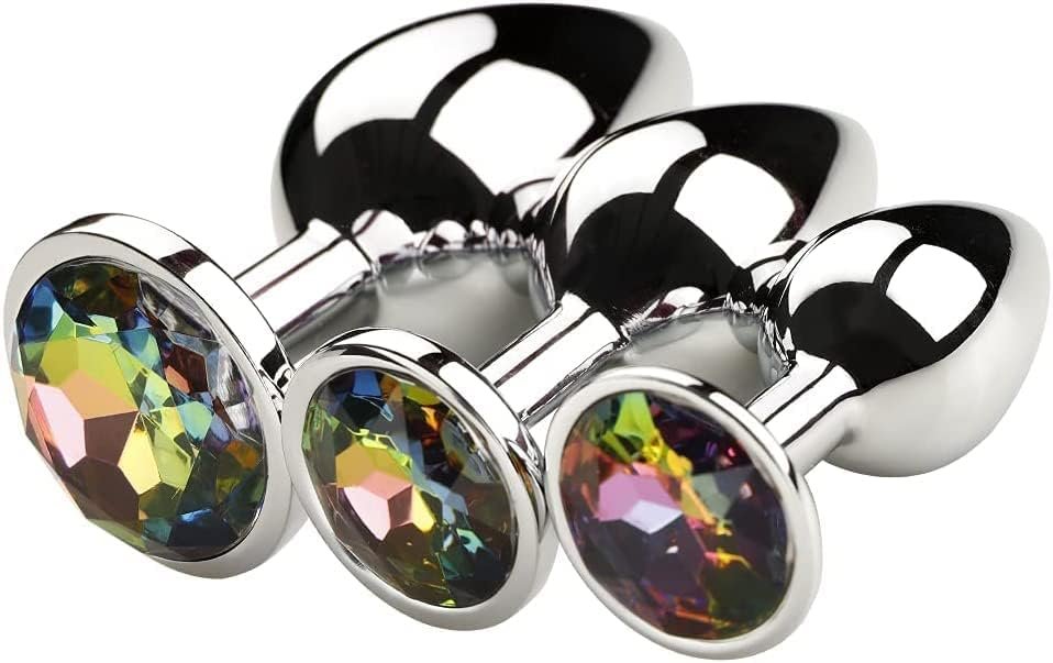 Stainless Steel Portable 3Pcs Butt Toys Plug Trainer Kit Anales Expanding Butt Adult Toys Props Relaxing Tool For Women Men Gifts Sunglasses