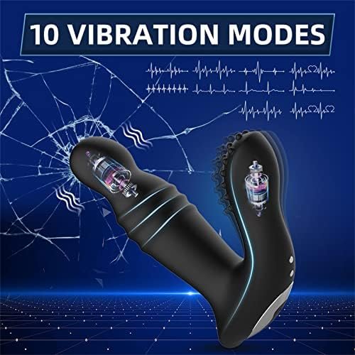 Sumeber Thrusting Prostate Massager Anal Vibrator With Remote Control, 10 Vibrating & 3 Thrusting Modes Prostate Stimulor Toys, G-Spot Vibrator Butt Plug Anal Sex Toys For Men, Women And Couple - Image 3