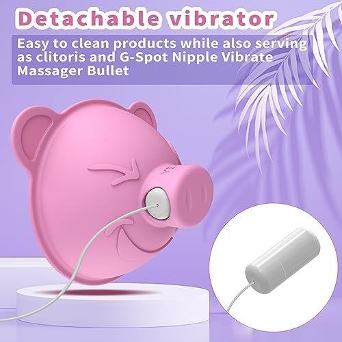 Nipple Toy Vibrator, Vibrating Nipple Transparent Clamps Sucking Stimulator Massager With 10 Powerful Vibration,Rechargeable Adult Sex Toys For Women Couples Pleasure ( Include Remote Controller) - Image 2