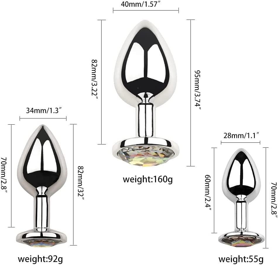 Stainless Steel Portable 3Pcs Butt Toys Plug Trainer Kit Anales Expanding Butt Adult Toys Props Relaxing Tool For Women Men Gifts Sunglasses - Image 3