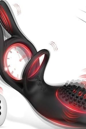 Vibrating Cock Ring, 3 In 1 Vibrating Penis Ring For Men Clitoral Couples Vibrator With 10 Vibrating Modes, 3 Point Male Vibrator Silicone Cook Rings For Erection Mens Vibrator Adult Sex Toys