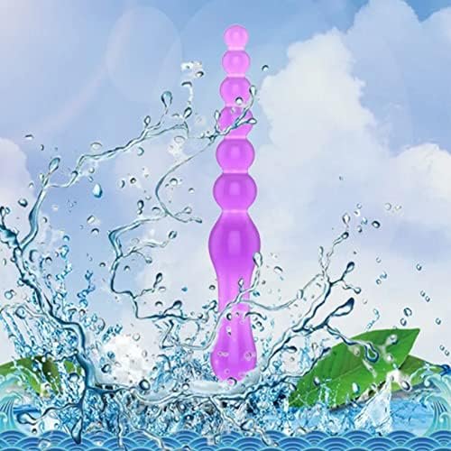 Long Anal Beads,Silicone Anal Butt Plug G-Spot Dildo With 7 Beads Flexible Butt Plug Soft Adult Sex Toys Prostate Massage Anal Sex Toys 7 Balls Dildo For Men Women - Image 2