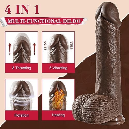 Thrusting Vibrating Dildo Vibrator Adult Sex Toys, Remote Control Realistic Vibradores Dildos Machine With Suction Cup, Lifelike Silicone Thick G Spot Anal Couple Toy For Women And Men - Image 3