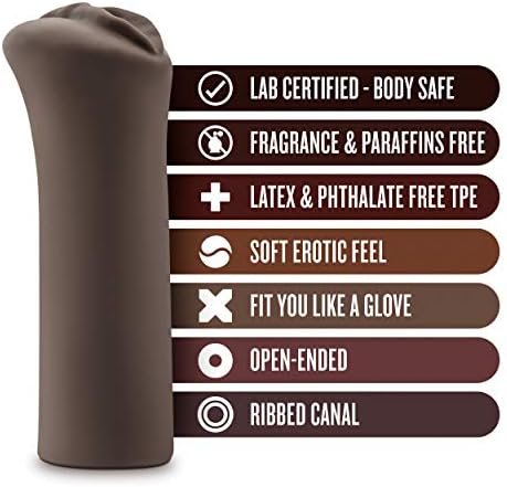 Blush Hot Chocolate Nicole'S Kitty - 5 Inch Realistic Feel Soft Vagina Flexible Depth Design Male Masturbator - Easy To Clean Soft Penis Stroker - Sex Toys For Men Couples - Natural - Image 2