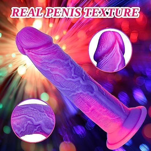 Liquid Silicone Realistic Anal Dildo With Strong Suction Cup For Hand-Free Play, 8 Inch Soft G Spot Dildo For Women Men Lesbians, Realistic Lifelike Penis Pink Thick Dildo Adult Sex Toys For Couples - Image 2