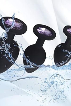 Personal Massage 3Pcs Silicone Butt Plugs Anal Sex Toys Kit For Starter Beginner Men Women Couples