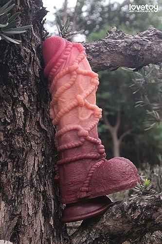 9.5 Inch Realistic Silicone Monster Dildo Huge Suction Cup Dildo, Dual Density Giant Horse Dildo Big Thick Dildo G Spot Dildo Butt Plug - Image 2
