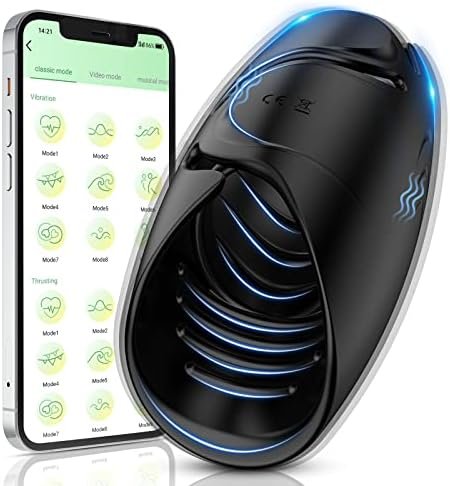 Male Masturbator Penis Training Vibrator With App Control, Adult Sex Toys Masturbation Sex Massager With 9 Modes For Men Prolong Endurance, Cock Ring Stimulators For Couples Pleasure