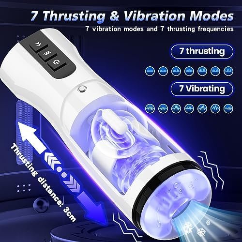 Automatic Male Masturbator Vibrator Adult Sex Toys For Men With Intelligent Heating 7 Thrusting & Vibrations Adult Toys, Male Masterburbater Sex Toy For Men, Male Stroker Mens Sex Toys - Image 3