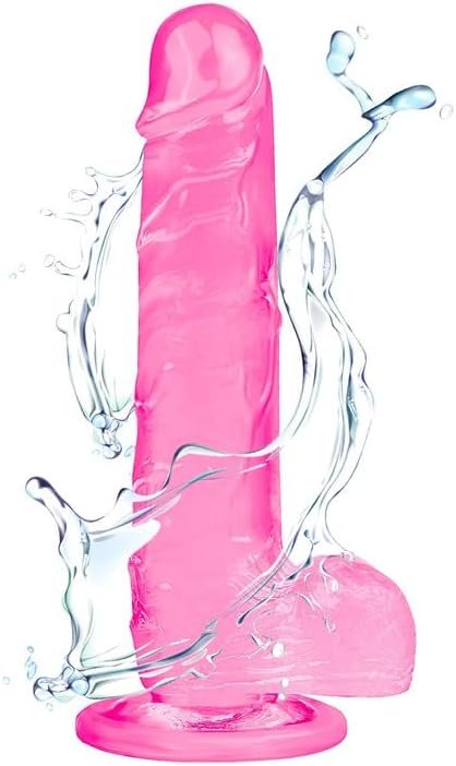 Dildo, Sexy Toys For Women, Pink Dildo, 8.5 Inch Realistic Big Thick Silicone Large Dildo With Suction Cup For Hands-Free Play Anal Sex Toys For Women Adult Couple Femal, Pink