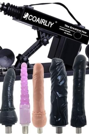 Coairliy Sex Machine For Female Masturbation Love Machine 3Xlr Connector Sex Machine Pumping Gun Adjustable Sex Toy 8 Attachments