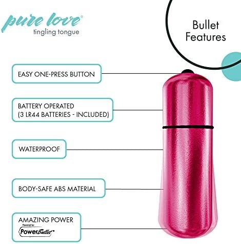 Pure Love Vibrating Tongue Shaped Finger Sleeve, Waterproof And Multi Speed Bullet, Stimulator For Clitoral, Anal, Vaginal And Testicular Pleasure, Adult Sex Toy For Men, Women And Couples, Pink Color - Image 3
