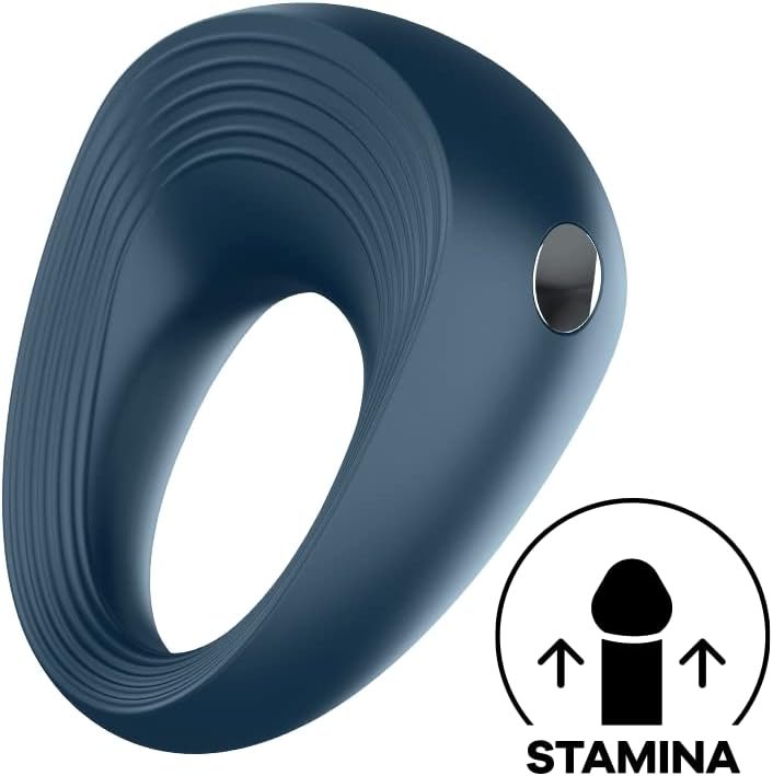 Satisfyer Power Ring Cock Ring - Vibrating Penis Ring For Longer, Harder, Stronger Erections, Erection Enhancing Penis Ring Plus Vibration - Soft Silicone, Waterproof, Rechargeable - Image 2