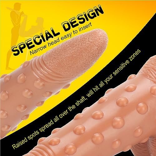 Alien Dildo Girthy Knot Dildo, 9 Inch Fat Dual Density Dildo With Suction Cup, Soft Realistic Silicone Big Dildos For Anal Play, G Spot Fake Penis For Men, Lifelike Monster Dildos For Women - Image 2