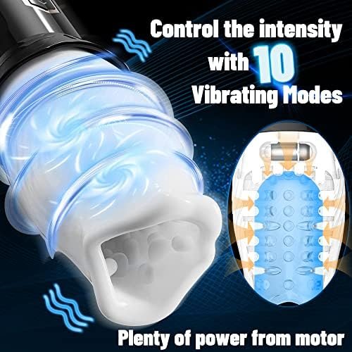Automatic Rotating Male Masturbator, Vibrating Male Masturbators Cup With 5 Rotation & 10 Vibration Modes For Penis Stimulation, Electric Pocket Pussy Male Stroking Toy, Adult Male Sex Toys For Men - Image 2