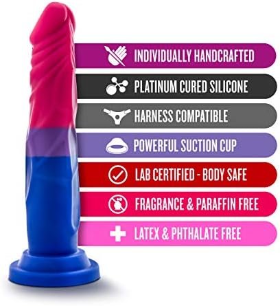 Blush Avant Pride P8 - Love Silicone Lgbt Multi Color 7.5 Inch Dildo Suction Cup Strap On Harness Compatible Sex Toy For Women Men Couples - Image 2