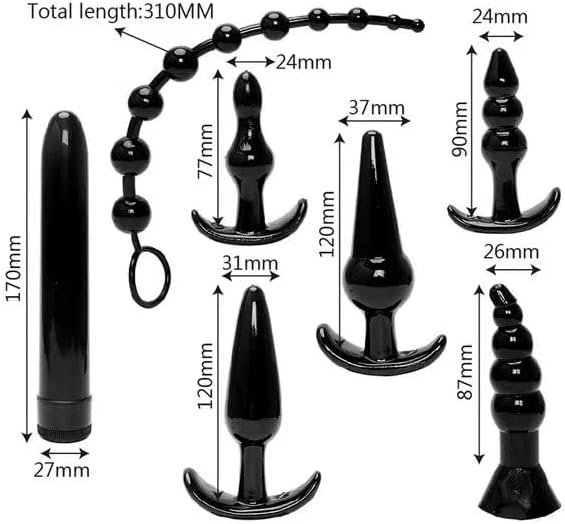 Anal Plugs Adult Sensory Toys, Butt Plug Dilator Sm Speculum, Upgrade Pussy Clamp Plug Fetish Masturbation Sex Toy For Men Women And Couples 7Pcs - Image 2