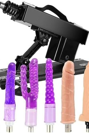 Sex Machine Thrusting Dildo Machine, Wimoso Automatic Sex Machine For Women With 3Xlr Connector Adjustable Speed And Postion Hands Free Thrusting Sex Toy