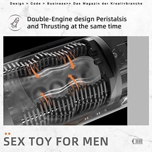 Tryfun Male Masturbator Men Sex Toy With Telescopic 10 Thrusting Wriggling Modes Quick Heating Electric Male Sleeve Stroker Black - Image 3