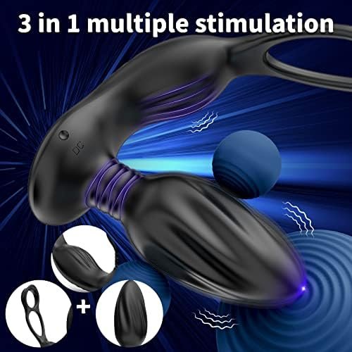 Anal Plug Vibrator With App Remote Control, Vibrating Butt Plug Prostate Massager Anal Vibrator With 10 Vibration Modes, Anal Dildo Toy Adult Anal Sex Toys For Men Women And Couples Black - Image 2