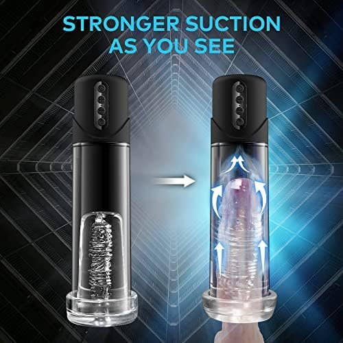 Big Size Electric Penis Pump With 6 Suction Modes, Penis Vacuum Pump For Man Penis Enlargement And Erection Prolong, Automatic Penis Pump For Penis Trainer Sex Toy For Men - Image 2