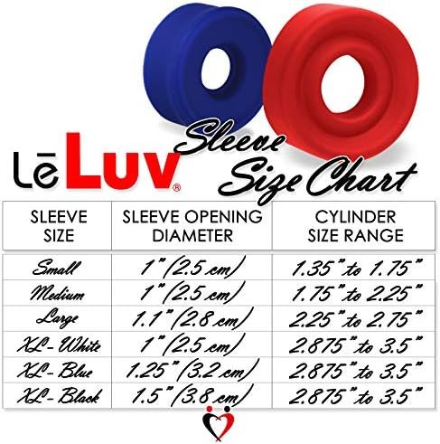 Leluv Penis Pump Sleeve Large Premium Black Silicone For 2.50 Inch To 2.75 Inch Cylinders - Image 2
