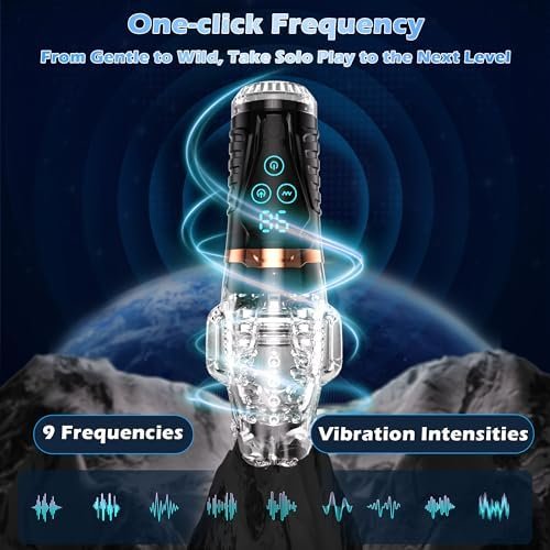 Sex Toys For Men Male Masturbator With 9 Vibrating & 9 Sucking Patterns, Adult Toy Penis Pump Male Stroker, Male Sex Toy Pocket Pussy For Men Penis Vibrator, Pocket Pussies Adult Toys For Men - Image 2