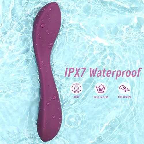 Luvkey Wireless Clitoral Vibrator Stylish Smooth And Powerful,10 Vibration Modes Handheld Electric Rechargeable Waterproof (Purple) - Image 3