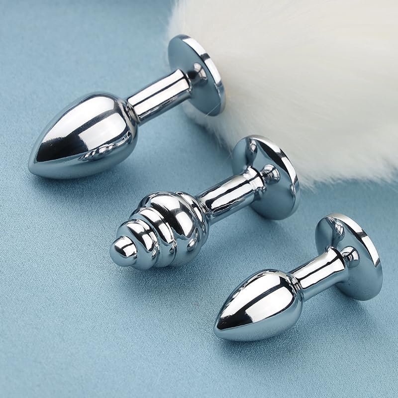 Fox Tail Anal Butt Plug With 3 Types Replaceable Stainess Steel Plugs Sex Adult Toys Flirting Tools For Cosplay,Sm Role Play,Couples - Image 3