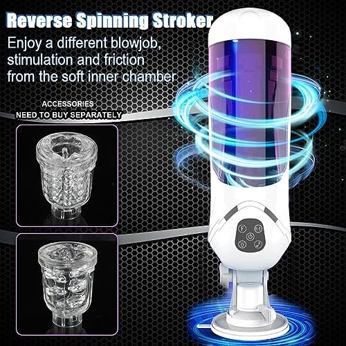Electric Male Masturbator Cup Automatic Vibrating Telescopic Rotating Sucking Masturbating Cup For Men 2 In 1 Vacuum Pump Penis Stimulator Masturbation Sex Toys For Adult - Image 3