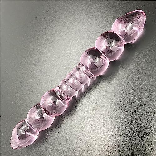 Glass Bead Pleasure Wand, Crystal Double-Ended Dildo Penis, Anal Butt Plug For G-Spot Stimulation Sex Toy Adult Toy - Image 3