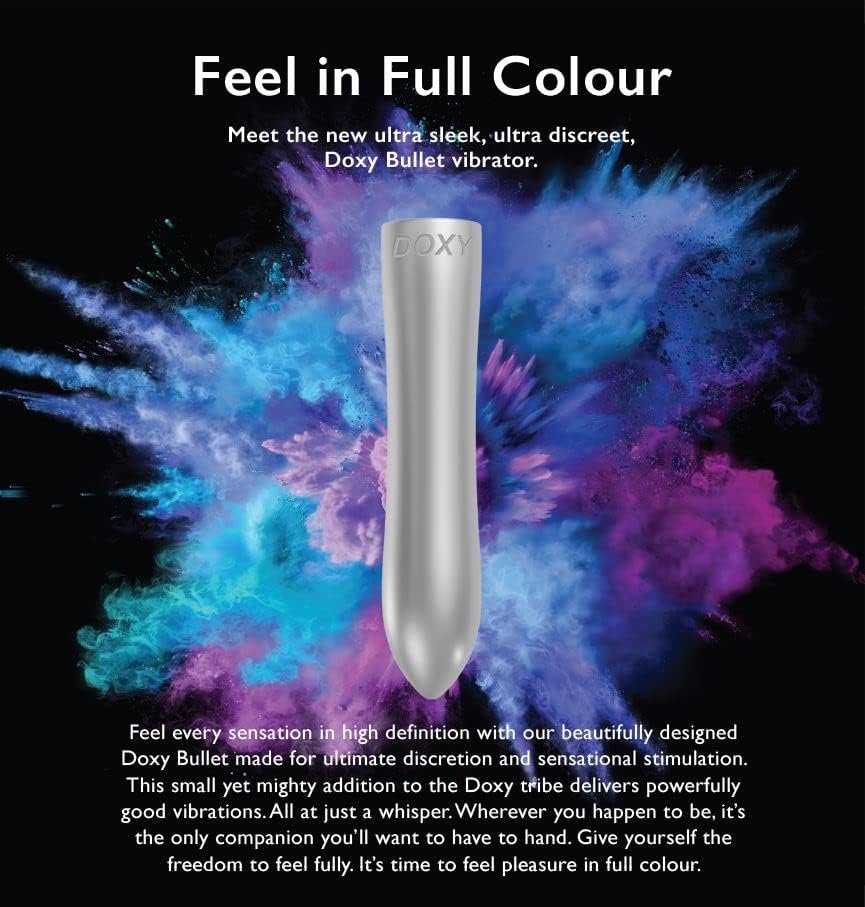Doxy Aluminum Bullet Vibrator - Usb Rechargeable Personal Massager For Women Pleasure - Adult Toys - Whisper Quiet Waterproof Vibe - 7 Powerful Modes - Female Sex Toy Discreet Vibrator - Image 3