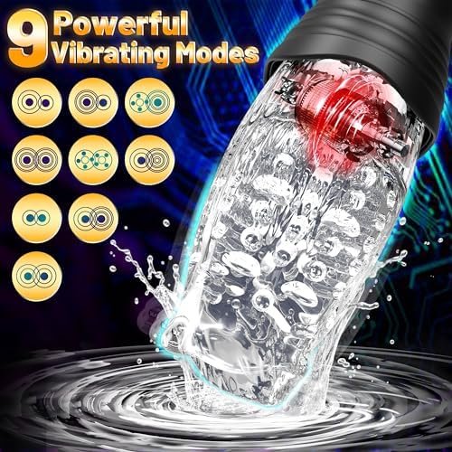 Automatic Male Masturbator Sex Toys For Men, Male Sex Toys With 9 Thrusting & Rotating & 9 Vibrating Modes, Male Adult Toys Electric Pocket Pussy Male Stroker Blowjobsex Machine For Men Masturbation - Image 3