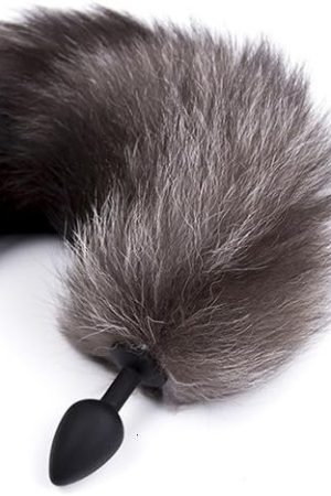 10 Speed Anal Plug Fox Tail Vibrator Sex Toys For Women Men,Vibrating Bullet Anal Vibrator Butt Plug Sex Products,2Pcs/Set