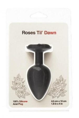 Roses Til Dawn Silicone Anal Plug Large