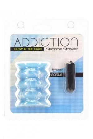 Addiction Silicone Stroker Glow In The Dark
