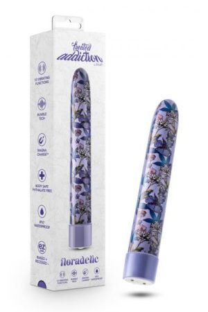 Limited Addiction Floradelic 7 In Rechargeable Vibe Purple