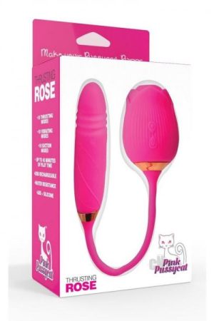 Pink Pussycat Vibrating Thrusting Rose