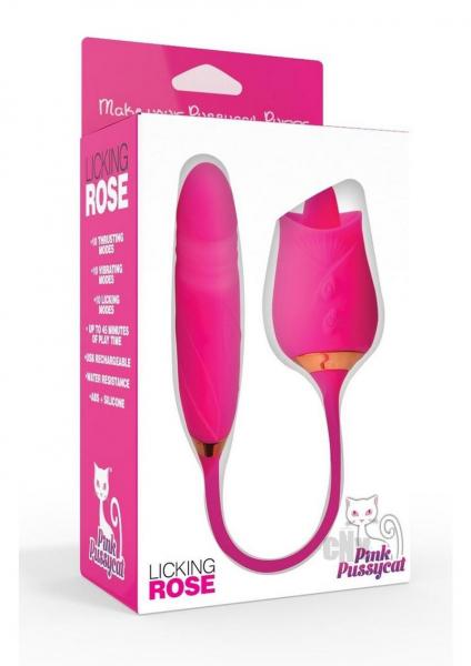 Pink Pussycat Vibrating Licking Rose