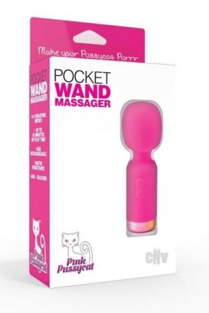 Pink Pussycat Vibrating Pocket Wand