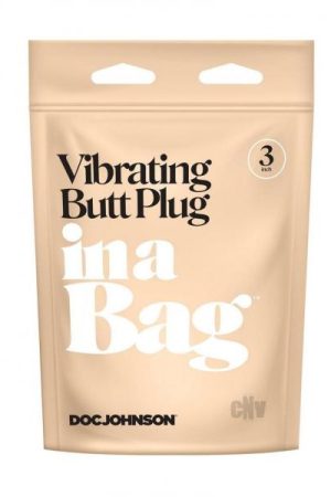 In A Bag Vibrating Butt Plug 3 Black