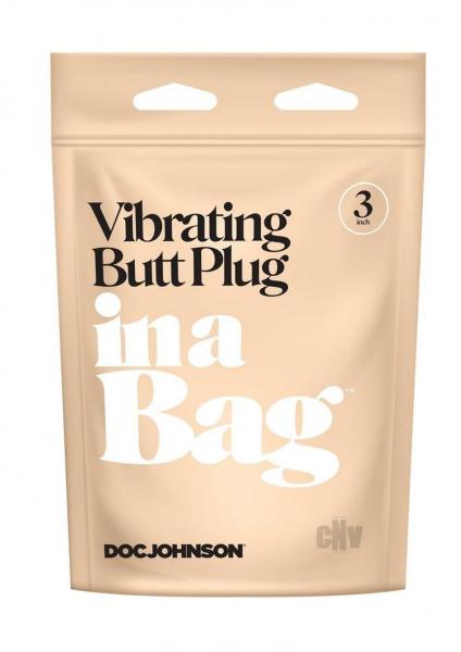 In A Bag Vibrating Butt Plug 3 Black