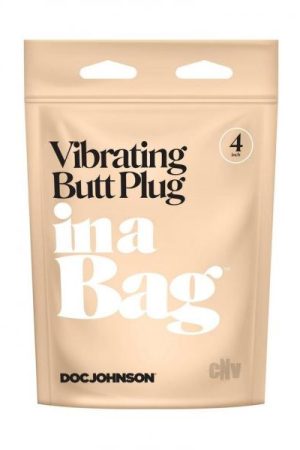 In A Bag Vibrating Butt Plug 4 Black