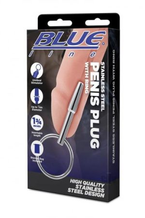 Blueline Steel Penis Plug W/ring